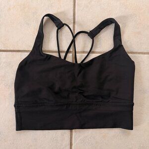 Black Lululemon Free To Be Bra Long Line
